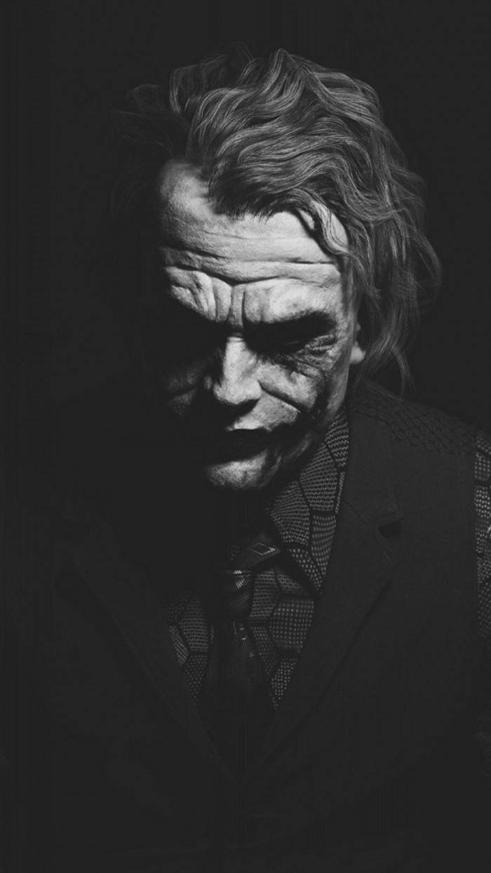 Joker Triste en Blanco y Negro Fondos de pantalla