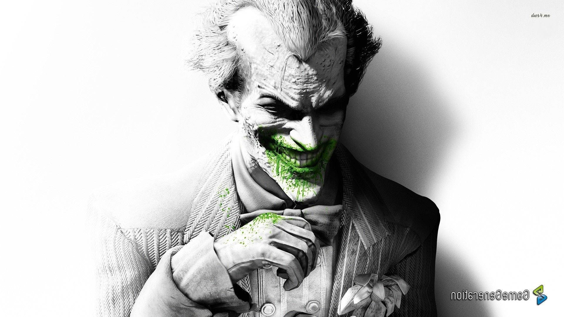 Fondo de pantalla de Joker Verde y Gris
