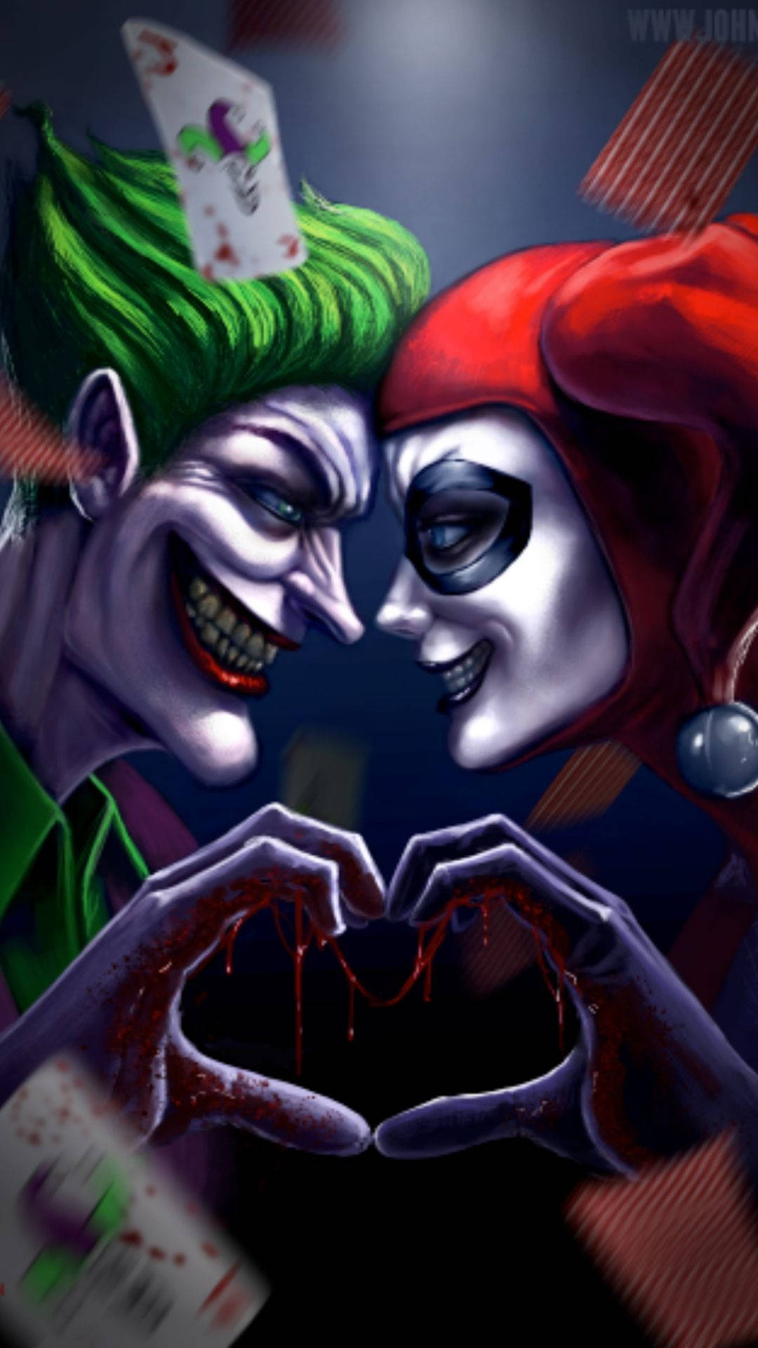 Fondo de pantalla de Joker y Harley Quinn