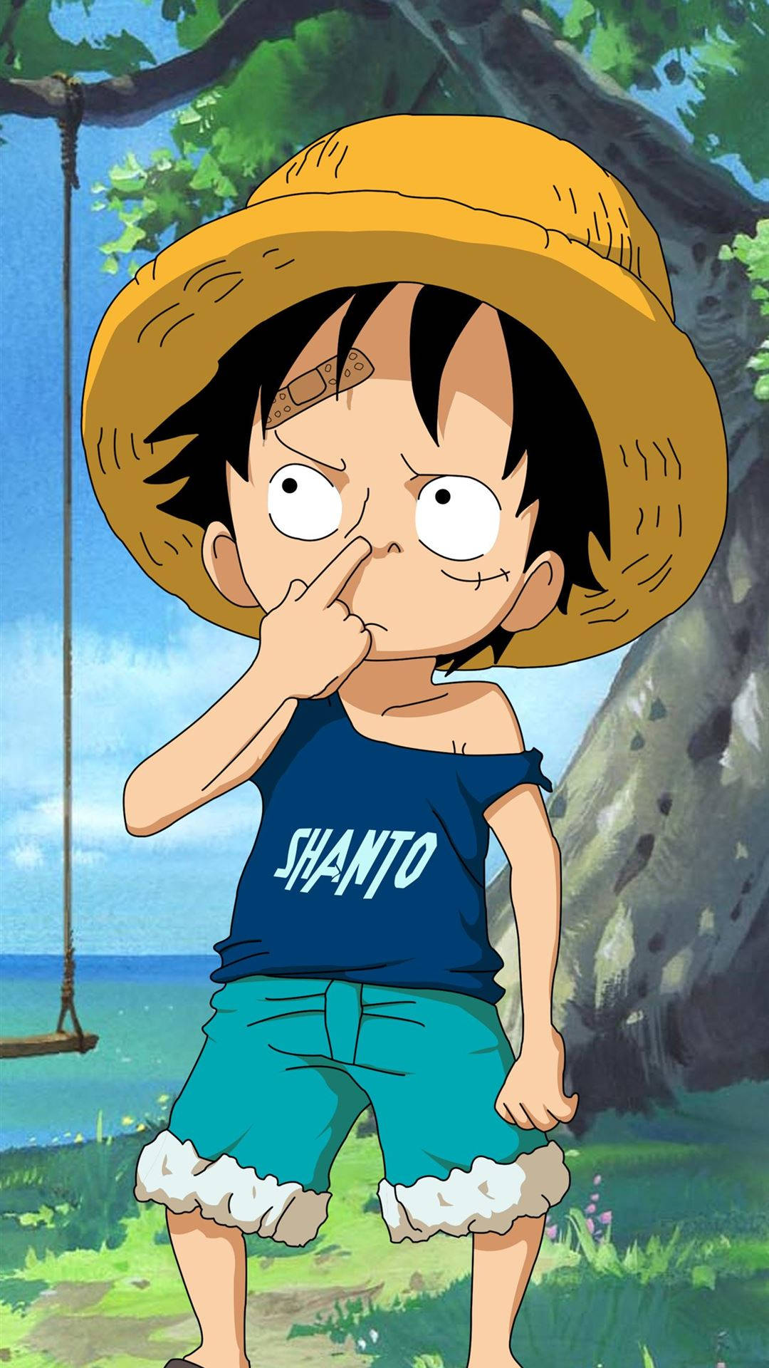 Joven Luffy One Piece para iPhone Fondos de pantalla