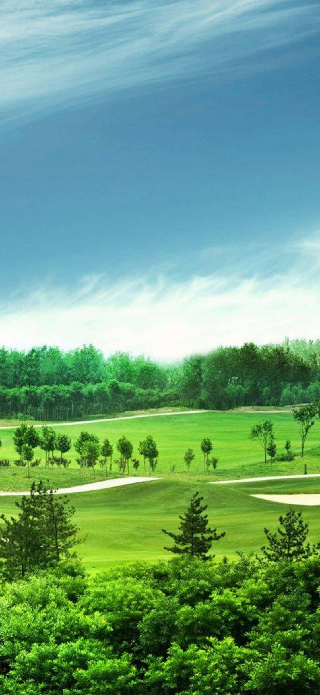 Juega como un profesional con el iPhone X en tu campo de golf favorito Fondos de pantalla