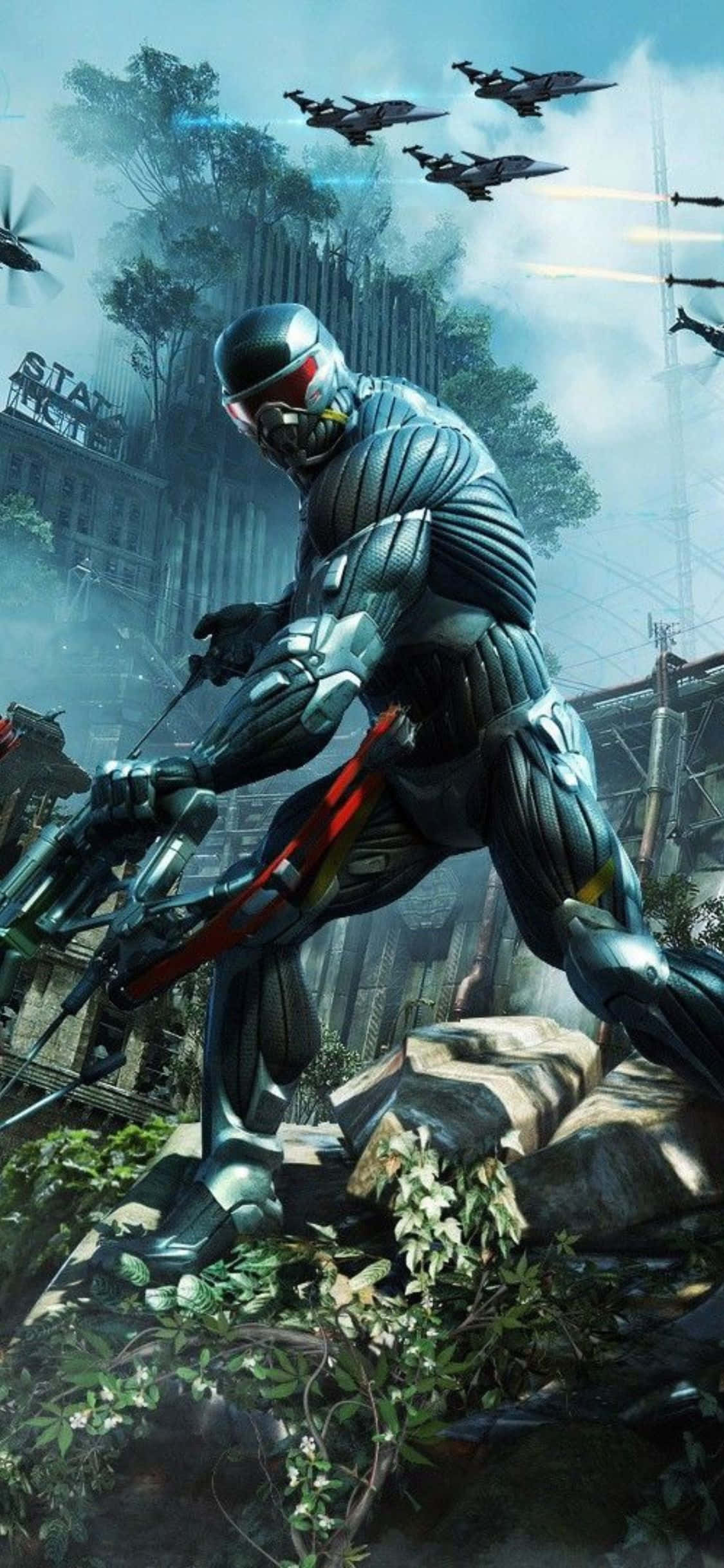 Juega Crysis 3 en el último iPhone X Fondos de pantalla