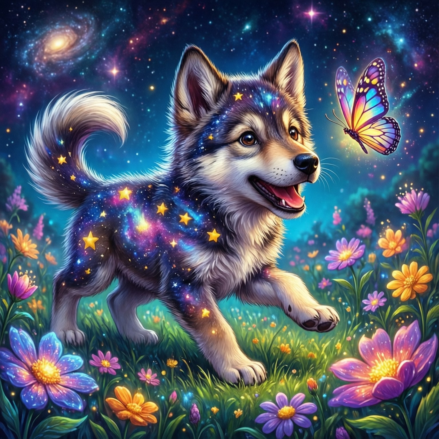 Juego de Cachorro Cósmico Fondos de pantalla