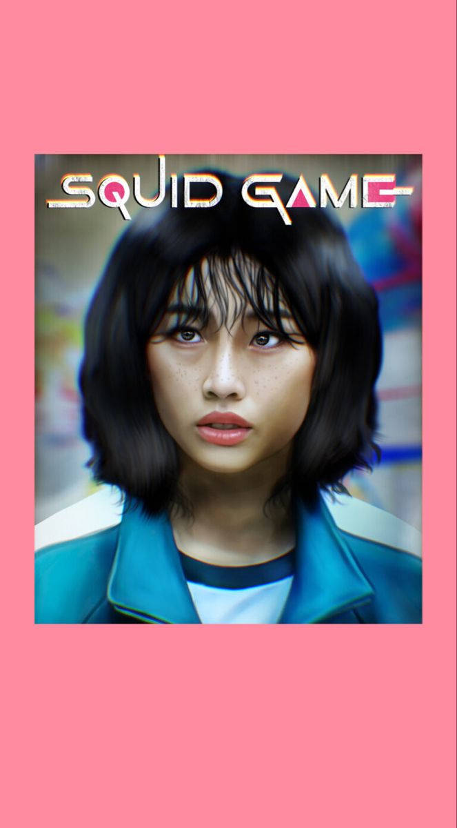 Jugadora 067 Squid Game Fondo Rosa Fondos de pantalla