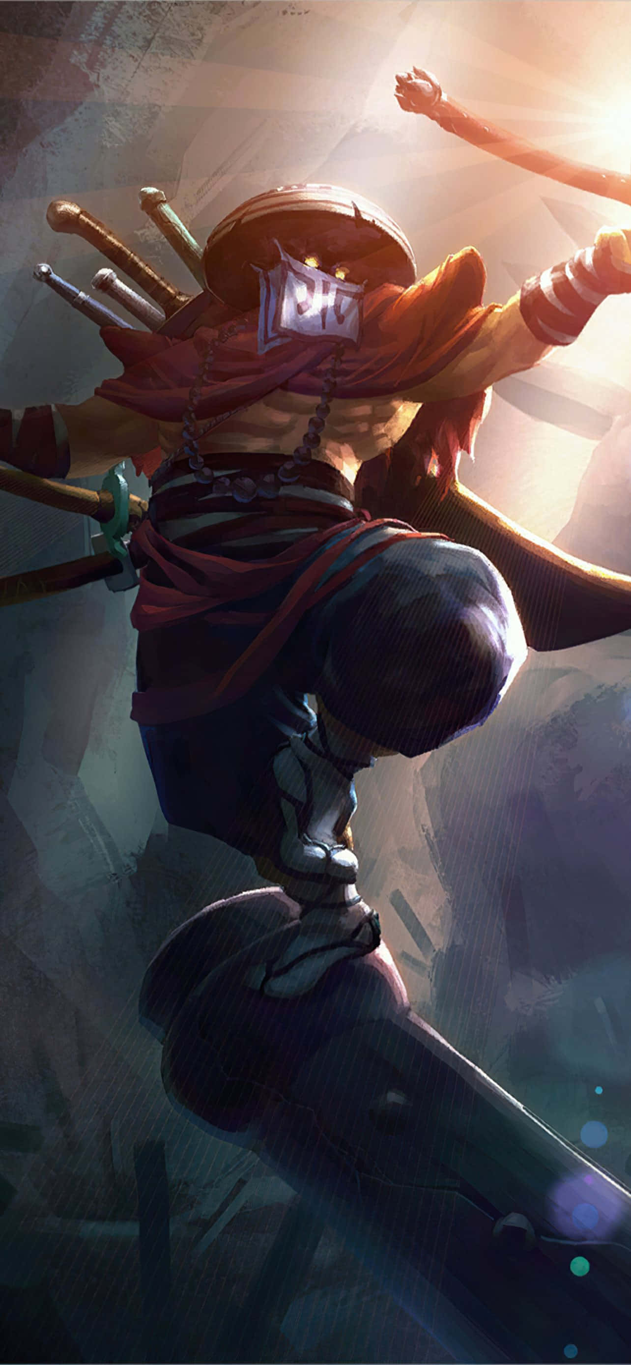 Juggernaut de Dota 2 con disfraz de ninja Fondos de pantalla