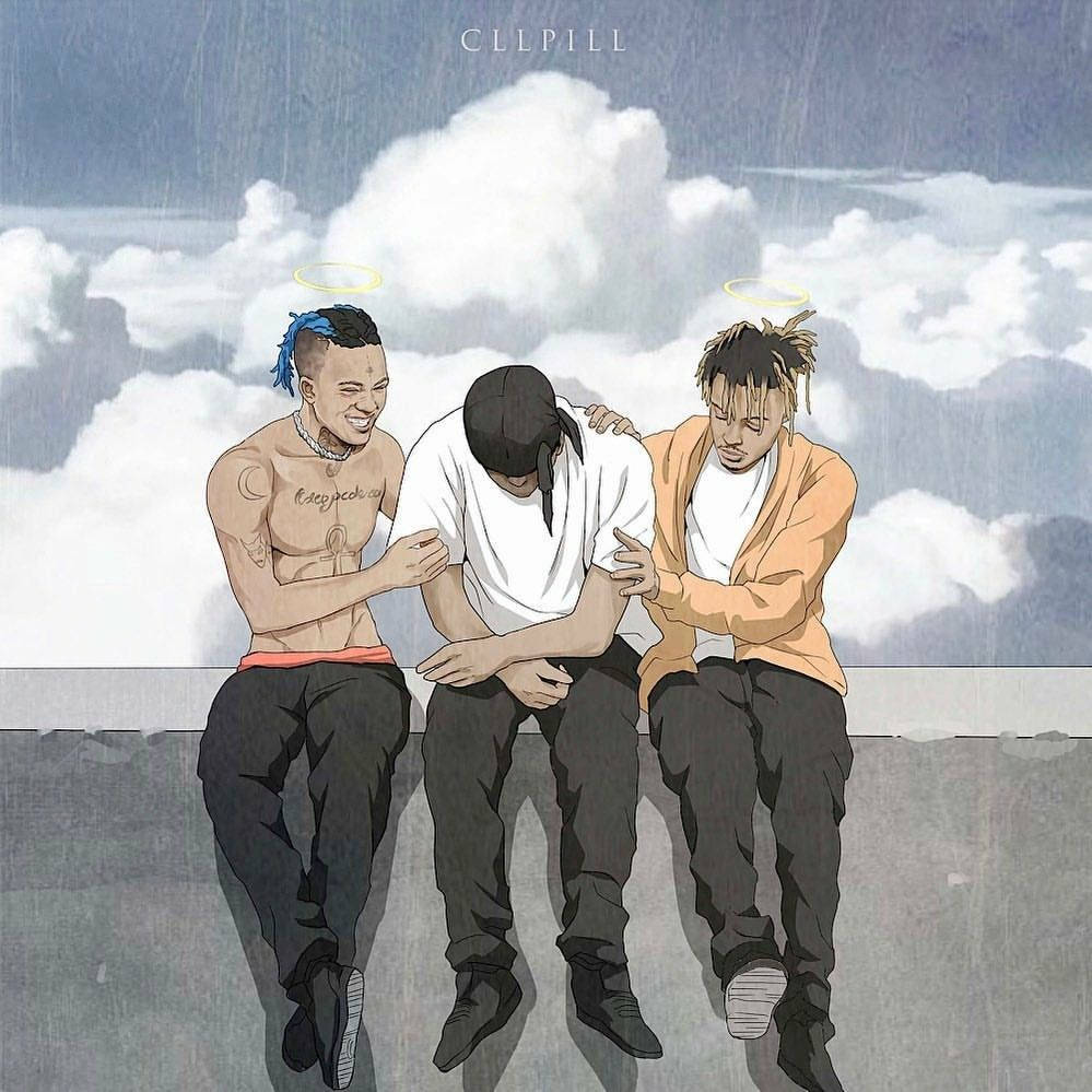 Juice Wrld Animado Pasando el Rato con Amigos Fondos de pantalla