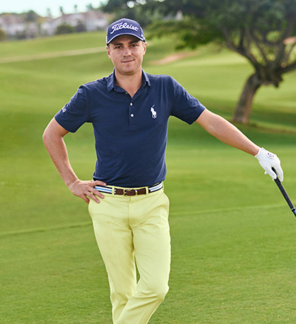 Justin Thomas en pantalones amarillos Fondos de pantalla