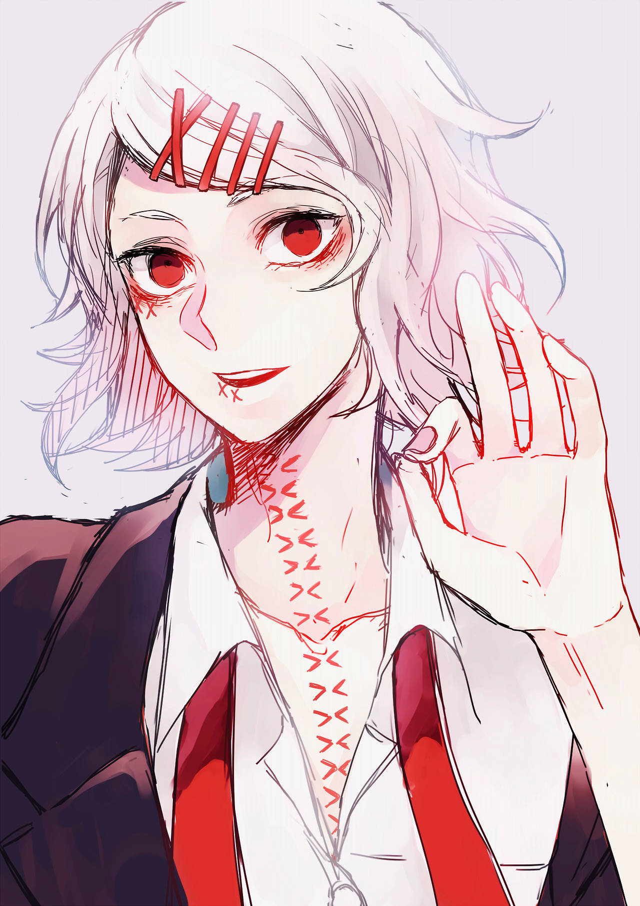 Juuzou Tokyo Ghoul 4K Haciendo una Señal con la Mano Fondos de pantalla