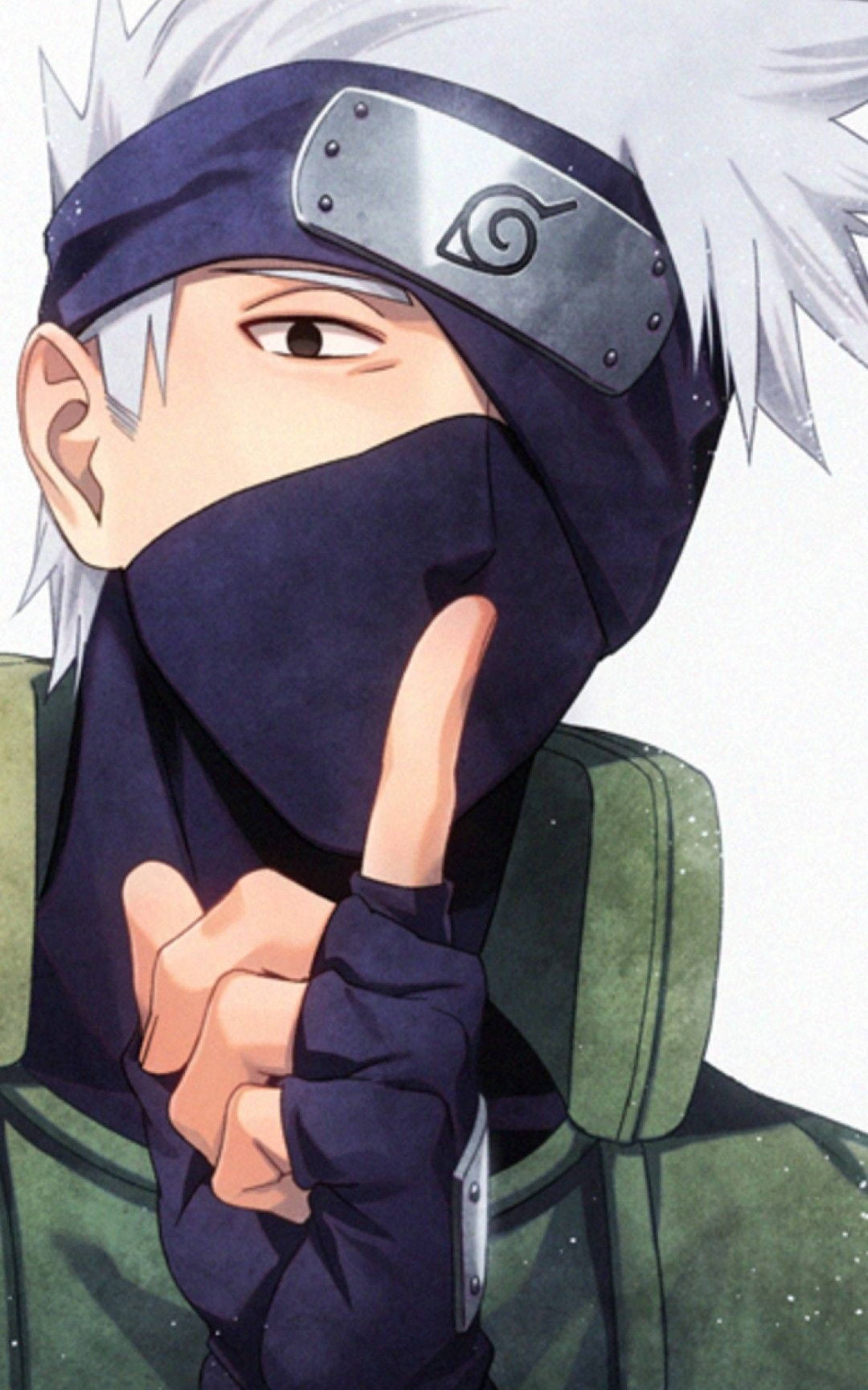 Kakashi Genial Haciendo el Gesto de Silencio Fondos de pantalla