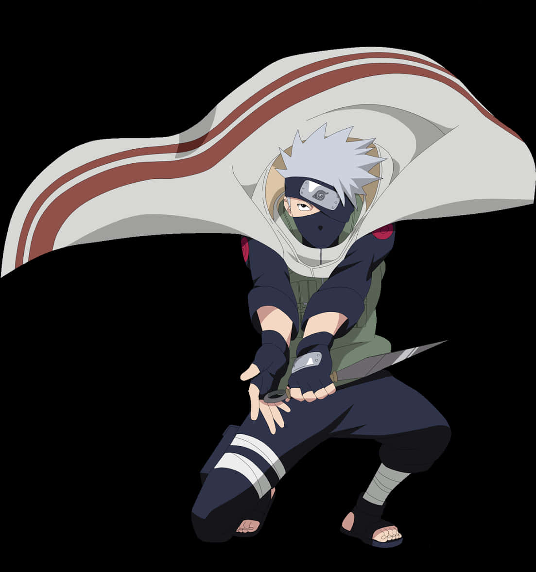 Kakashi Hatake listo para la batalla Fondos de pantalla