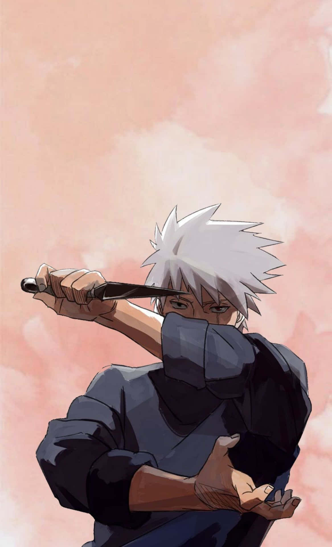 Kakashi lindo con un cuchillo Kunai Fondos de pantalla