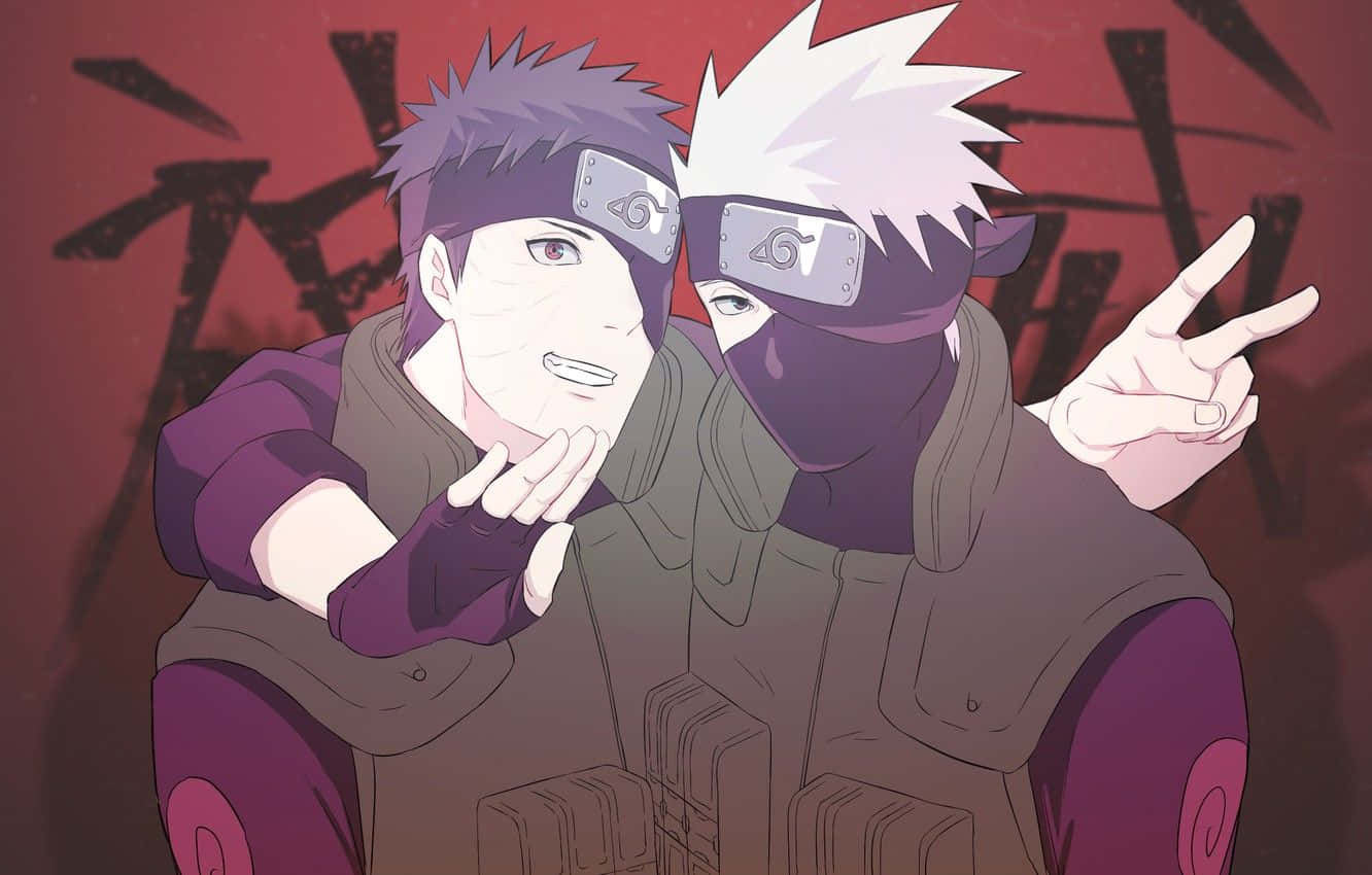 Kakashi y Obito Juguetones Fondos de pantalla