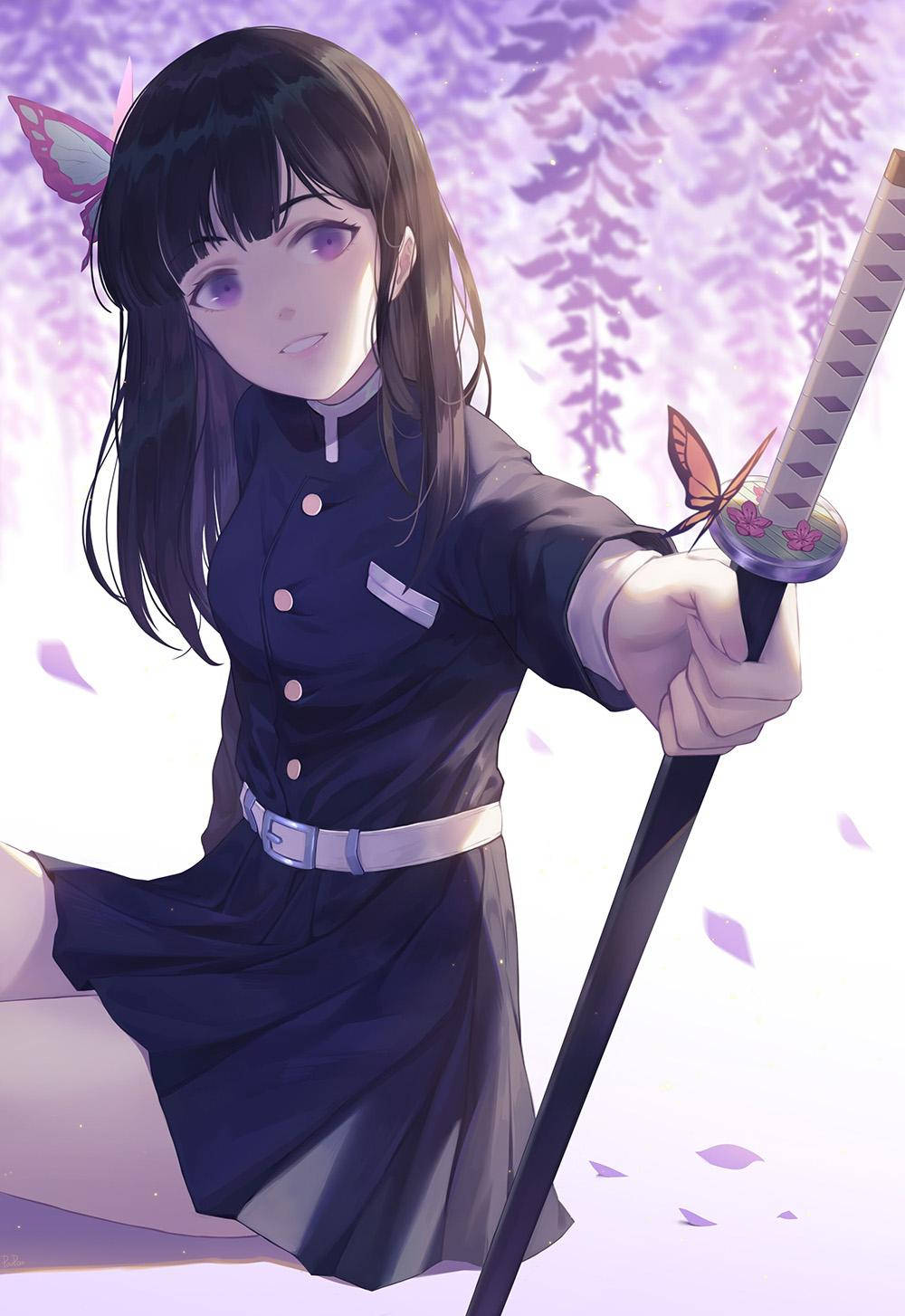 Kanao Tsuyuri con Cabello Corto Suelto Fondos de pantalla