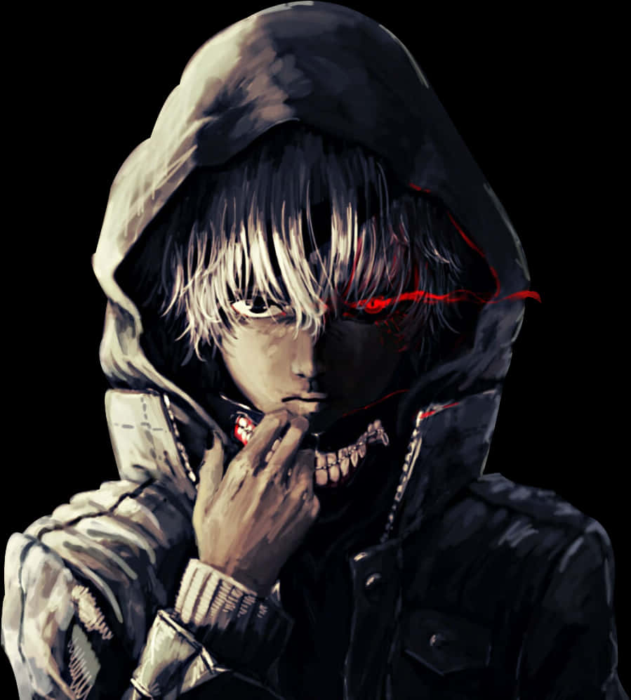 Kaneki Ken con capucha arte de Ghoul Fondos de pantalla