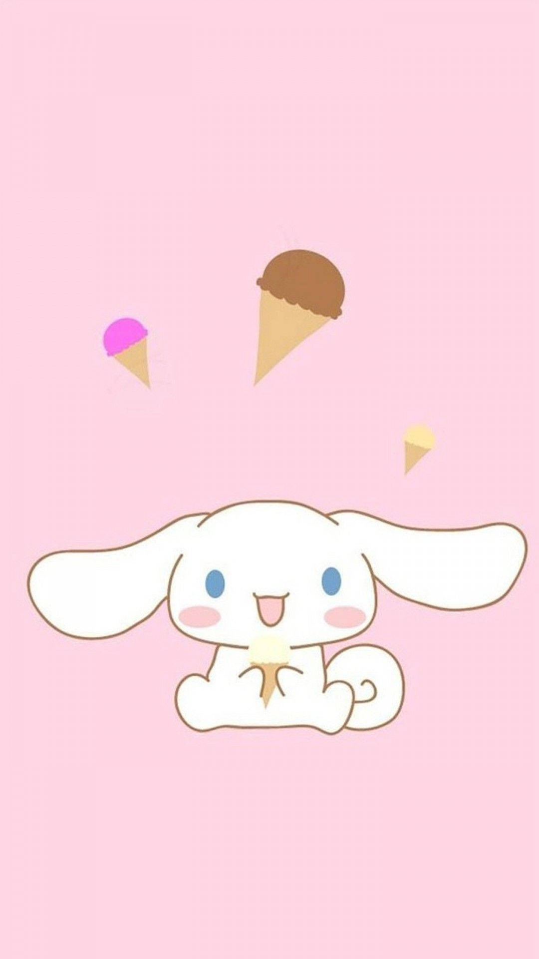 Kawaii HD Cinnamoroll comiendo helado Fondos de pantalla