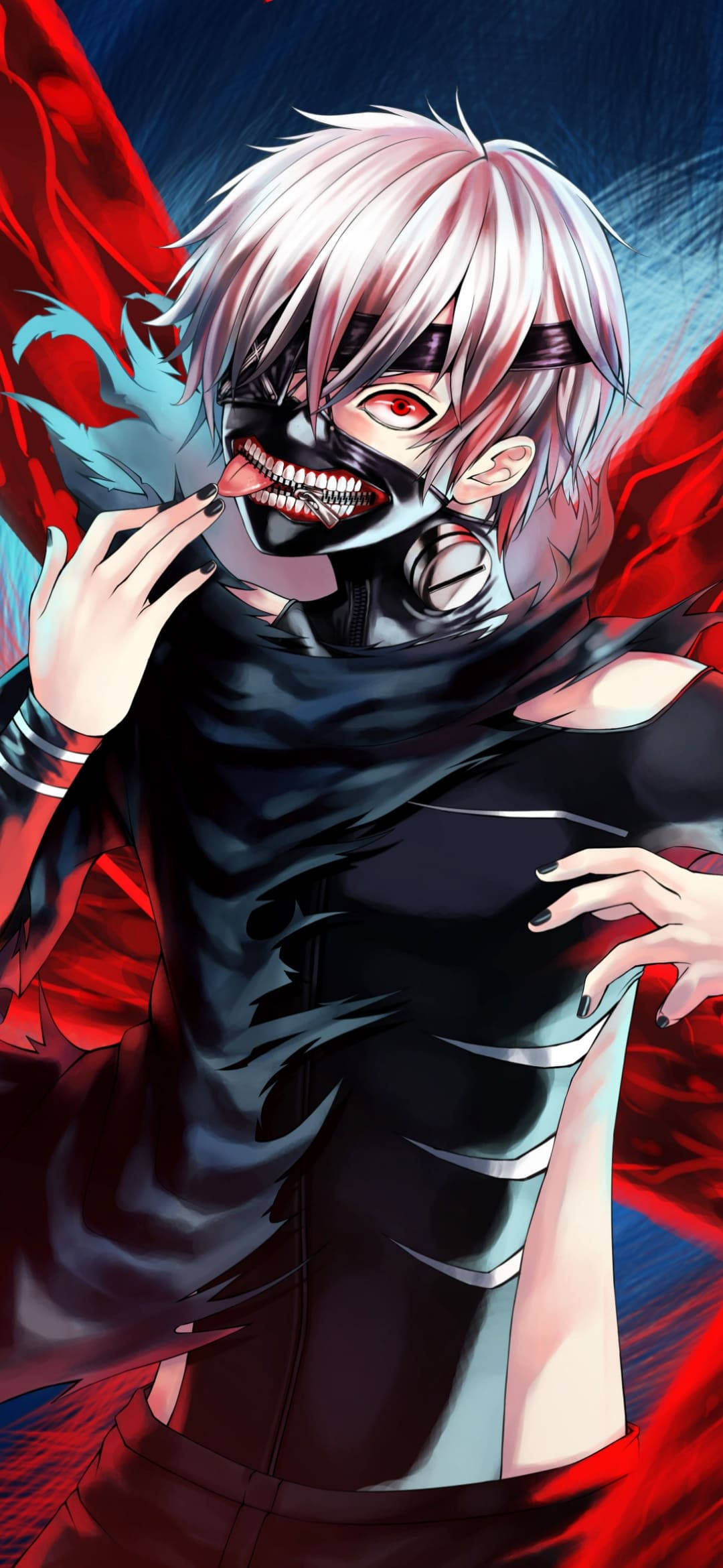 Ken Sacando la Lengua Fondo iPhone Tokyo Ghoul Fondos de pantalla