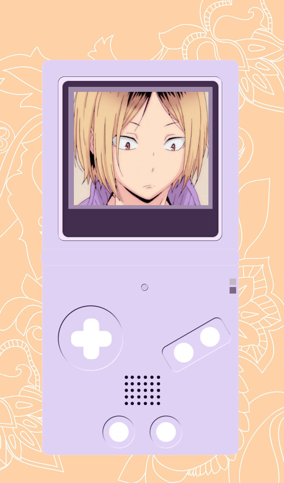 Kenma en una Gameboy morada Fondos de pantalla