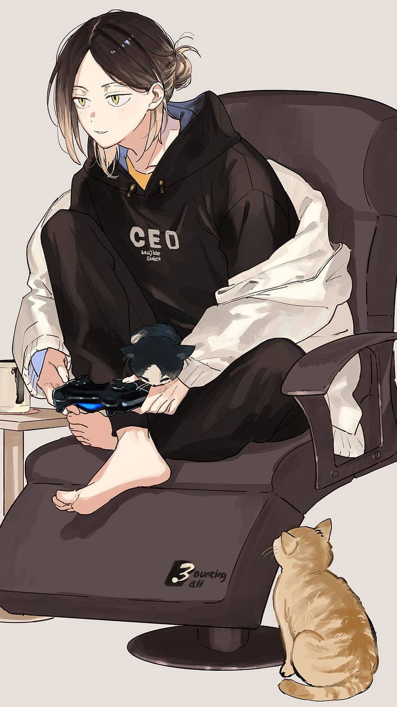 Kenma jugando videojuegos Fondos de pantalla