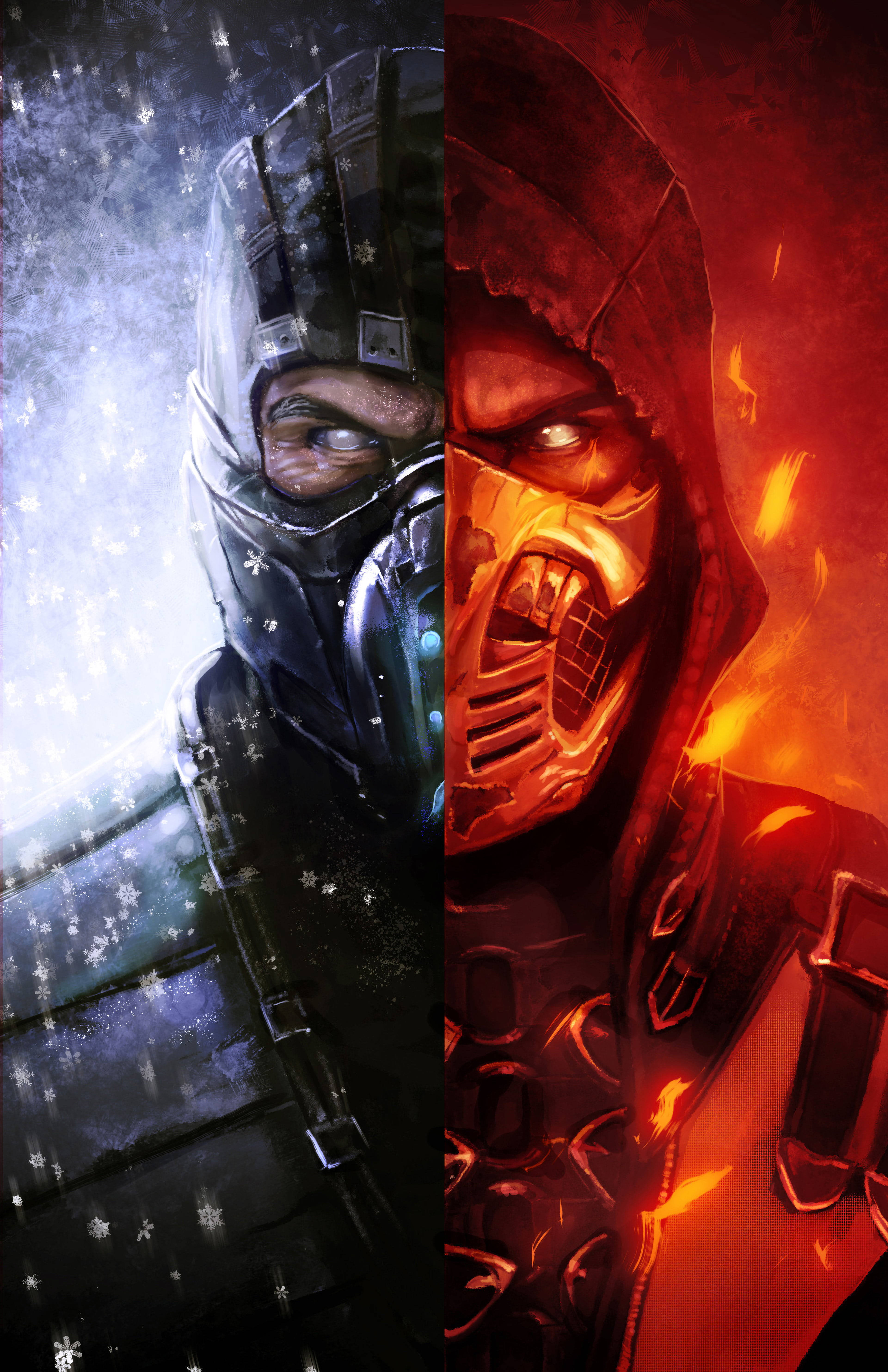 Keren Sub-Zero y Scorpion Fondos de pantalla