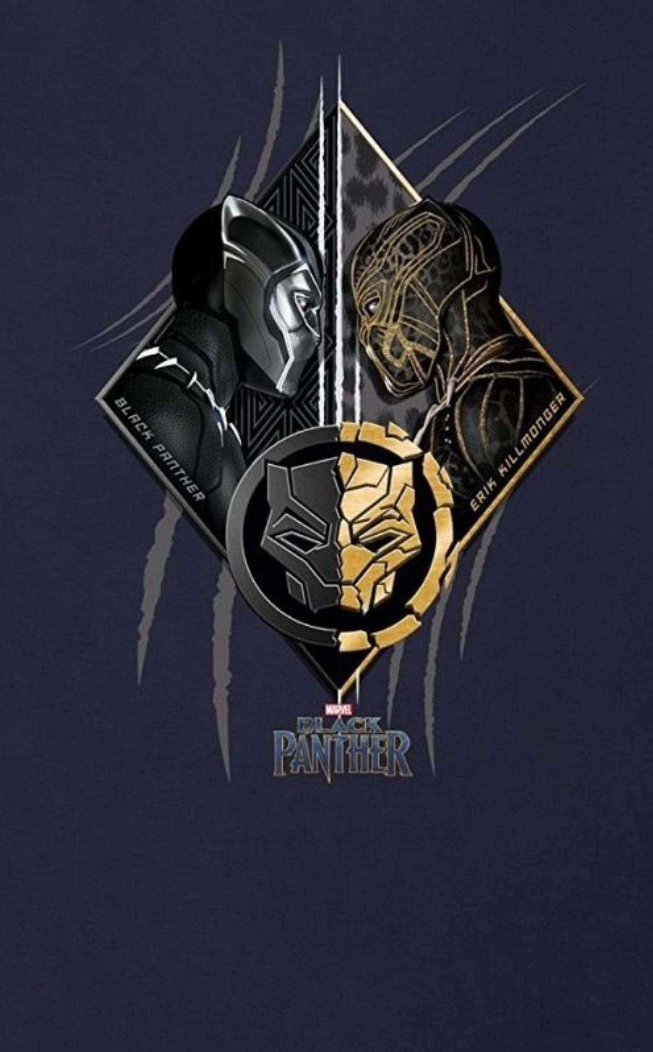 Killmonger Y Black Panther Arte Fondos de pantalla