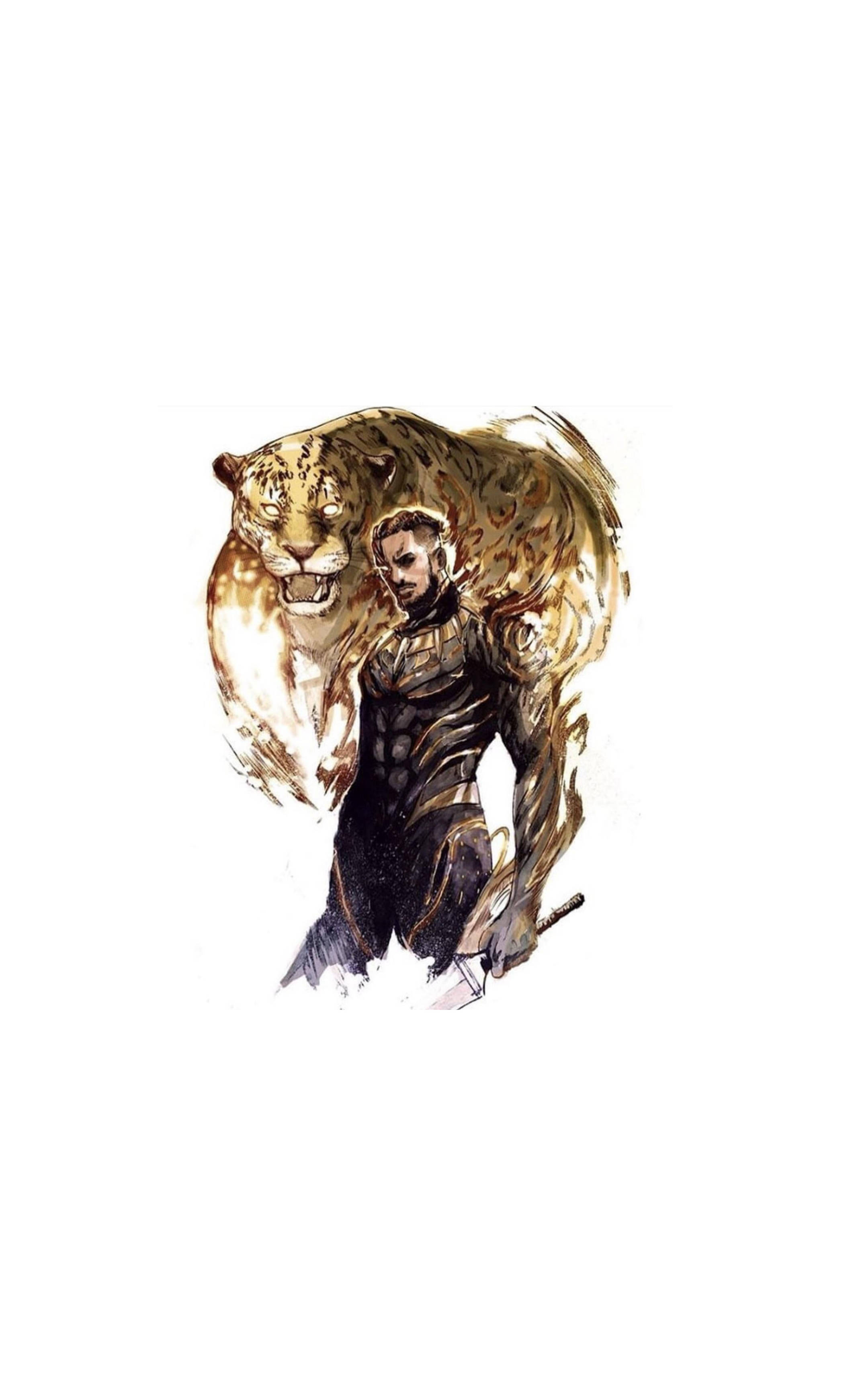 Killmonger y Jaguar Rugiente Fondos de pantalla