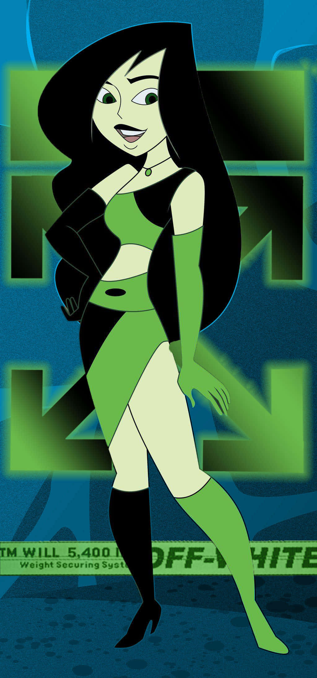 Kim Possible Shego Off White iPhone Fondos de pantalla