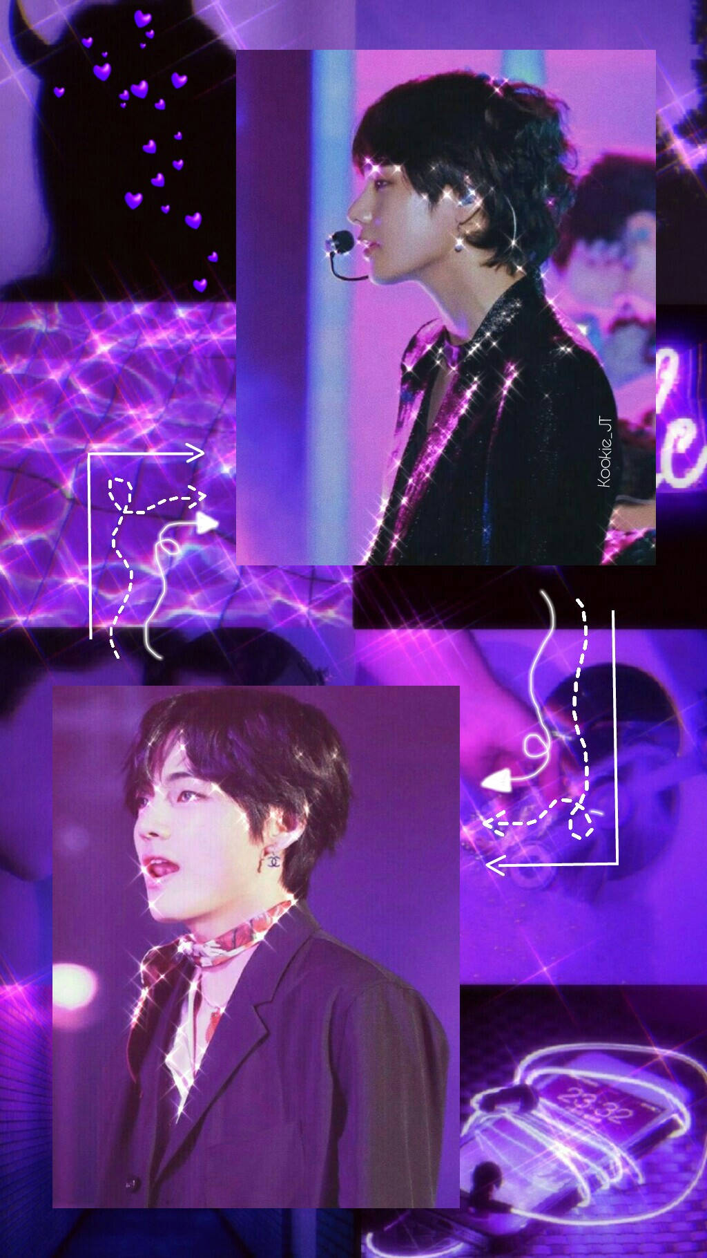 Kim Taehyung Lila Pastel Fondos de pantalla