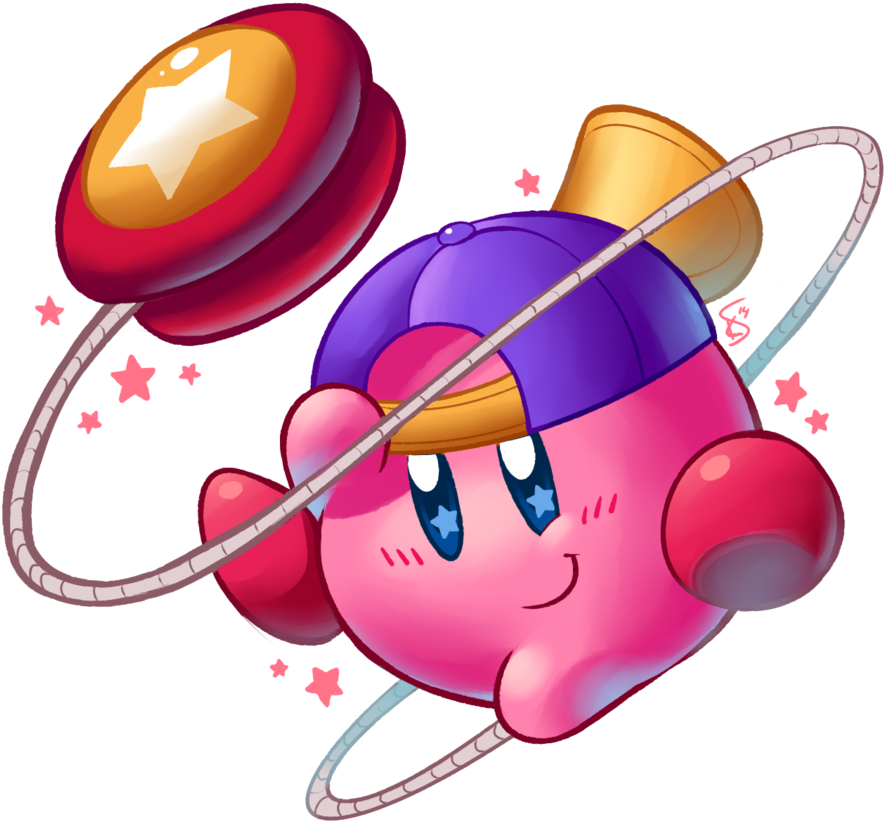 Kirby animado con yoyo Fondos de pantalla