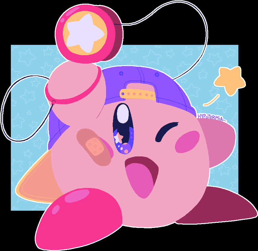 Kirby con gorra de yo-yo - obra de arte Fondos de pantalla