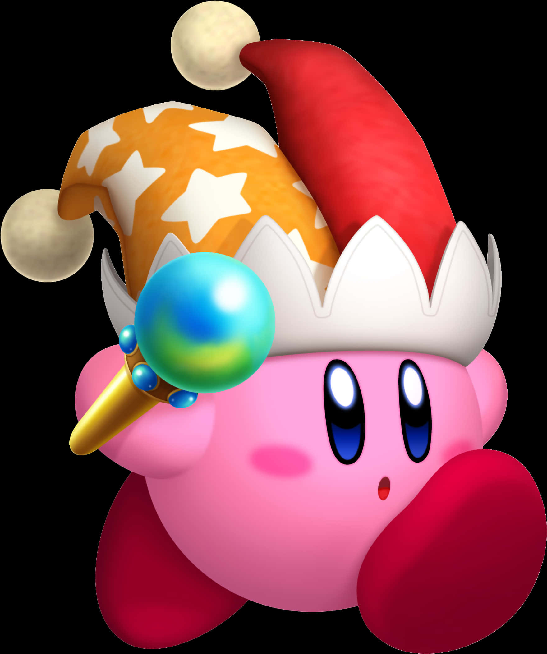 Kirby con Sombrero de Bufón Fondos de pantalla
