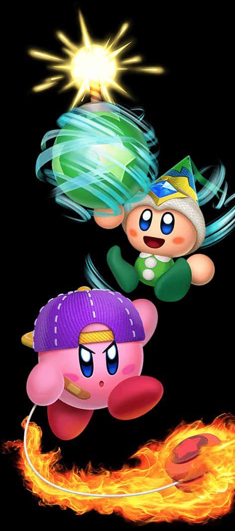 Kirby y Amigos Poderes Elementales Fondos de pantalla