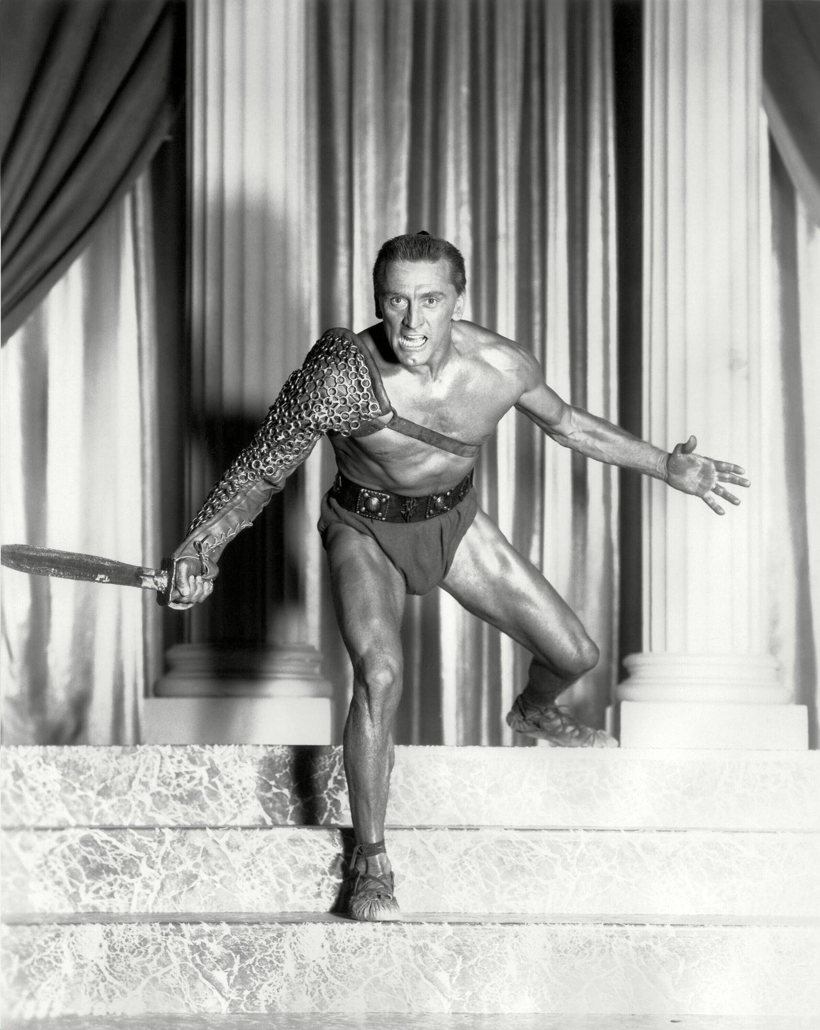 Kirk Douglas con disfraz de gladiador Fondos de pantalla