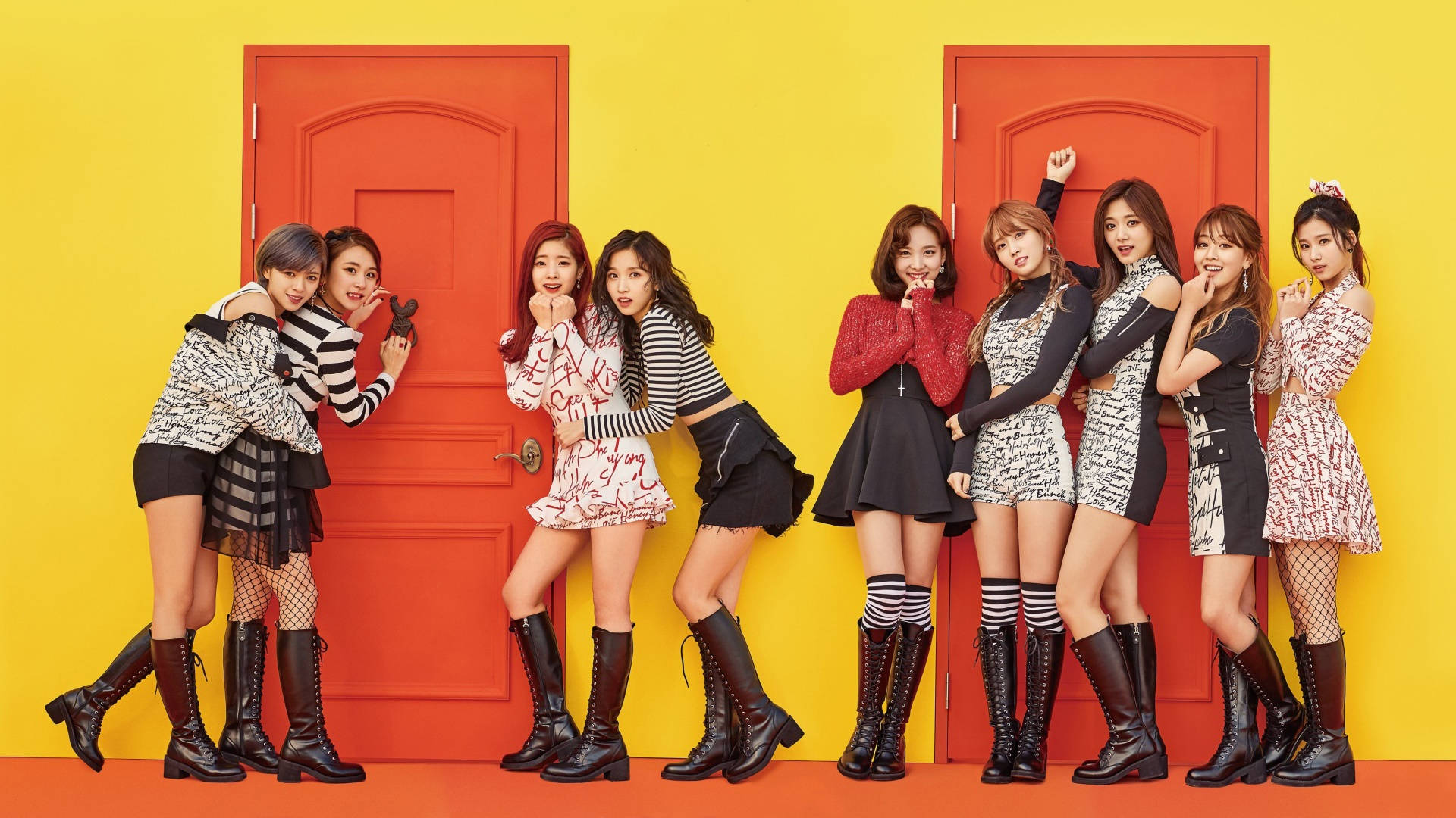 Knock Knock Twice Grupo de K-Pop Fondos de pantalla
