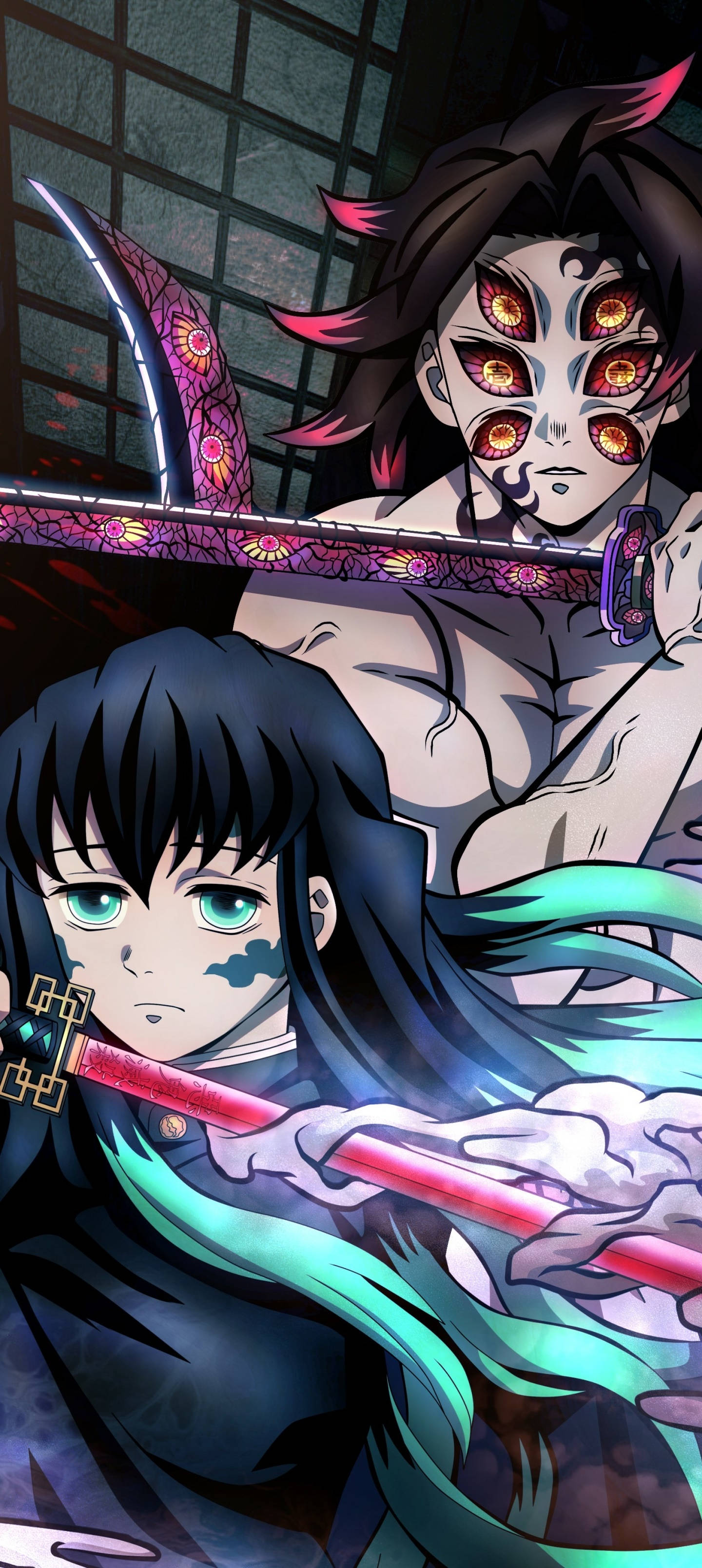 "Kokushibo, el despiadado Demon Slayer de rango superior" Fondos de pantalla