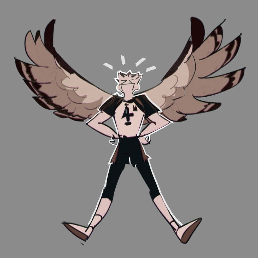 Ktar Bokuto ilustrado con alas Fondos de pantalla