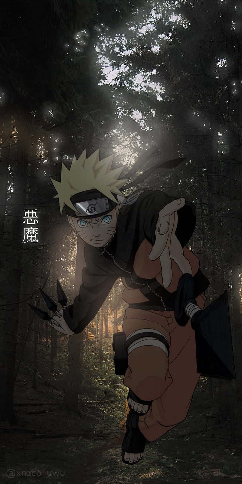 Kunai de Naruto para teléfono estético Fondos de pantalla
