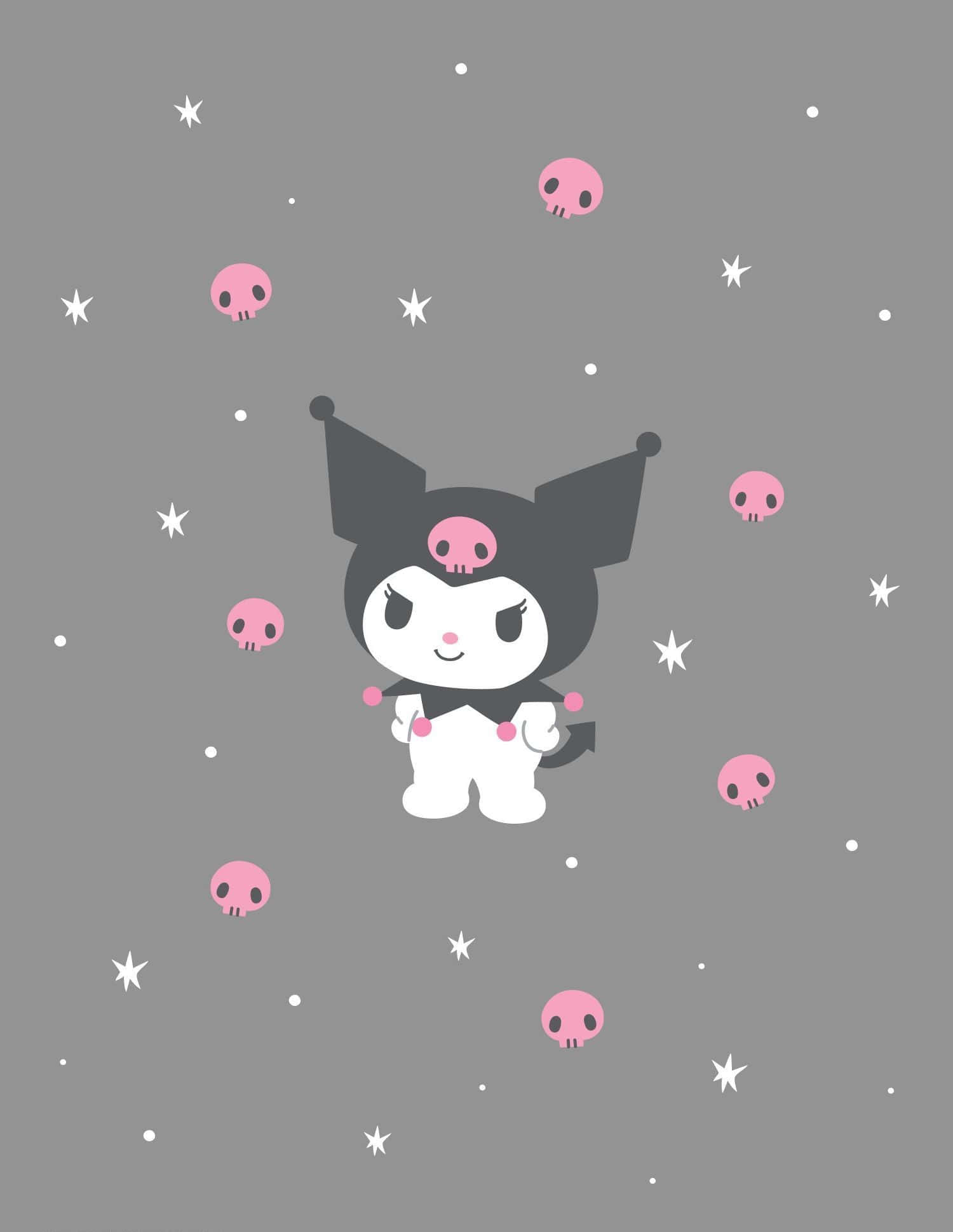 Kuromi iPhone Calaveras Estrellas Fondos de pantalla