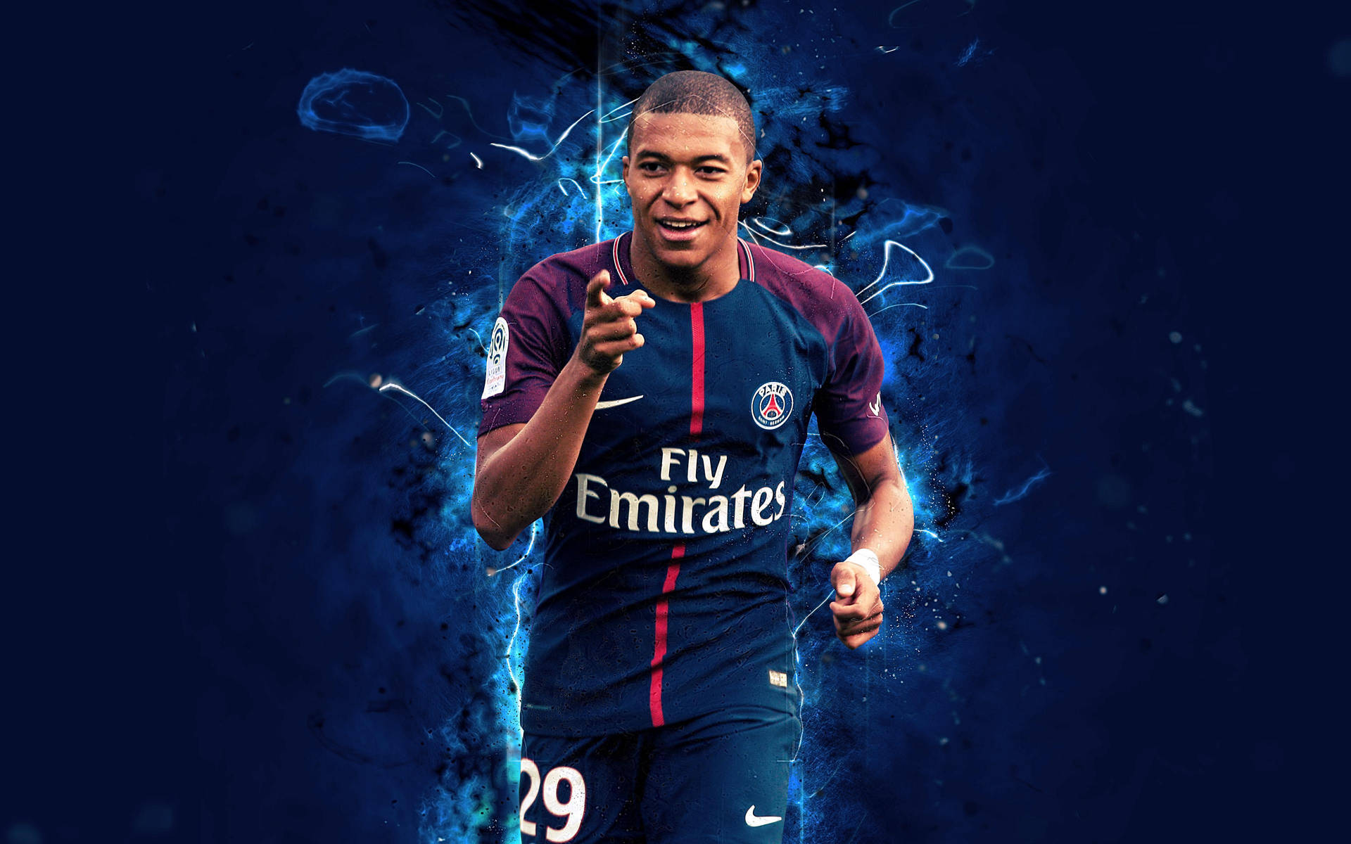 Kylian Mbappe 4k Azul Estético — Azul aesthetic GIF Fondos de pantalla