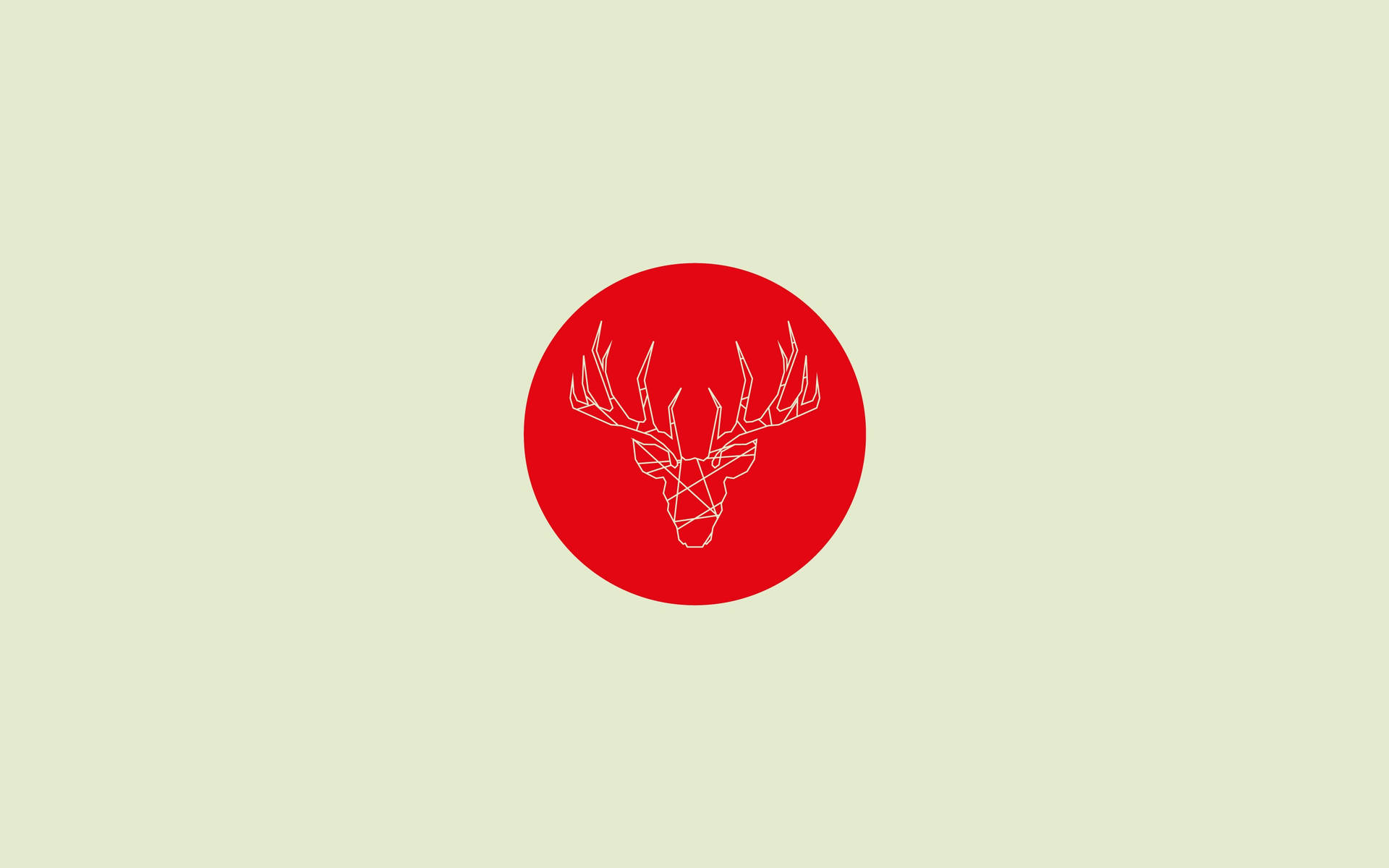 Fondo de pantalla de arte minimalista de venado