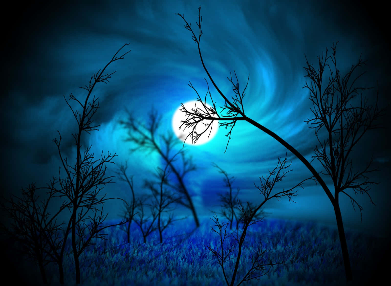 La belleza del cielo nocturno a medianoche Fondos de pantalla