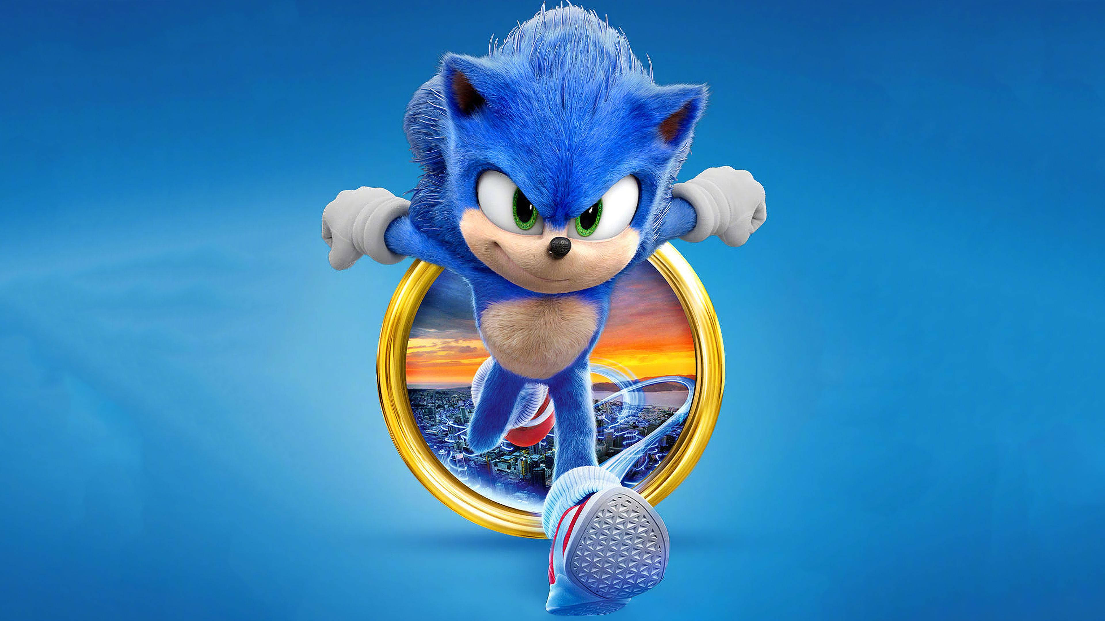 La carrera de Sonic the Hedgehog por un anillo dorado Fondos de pantalla