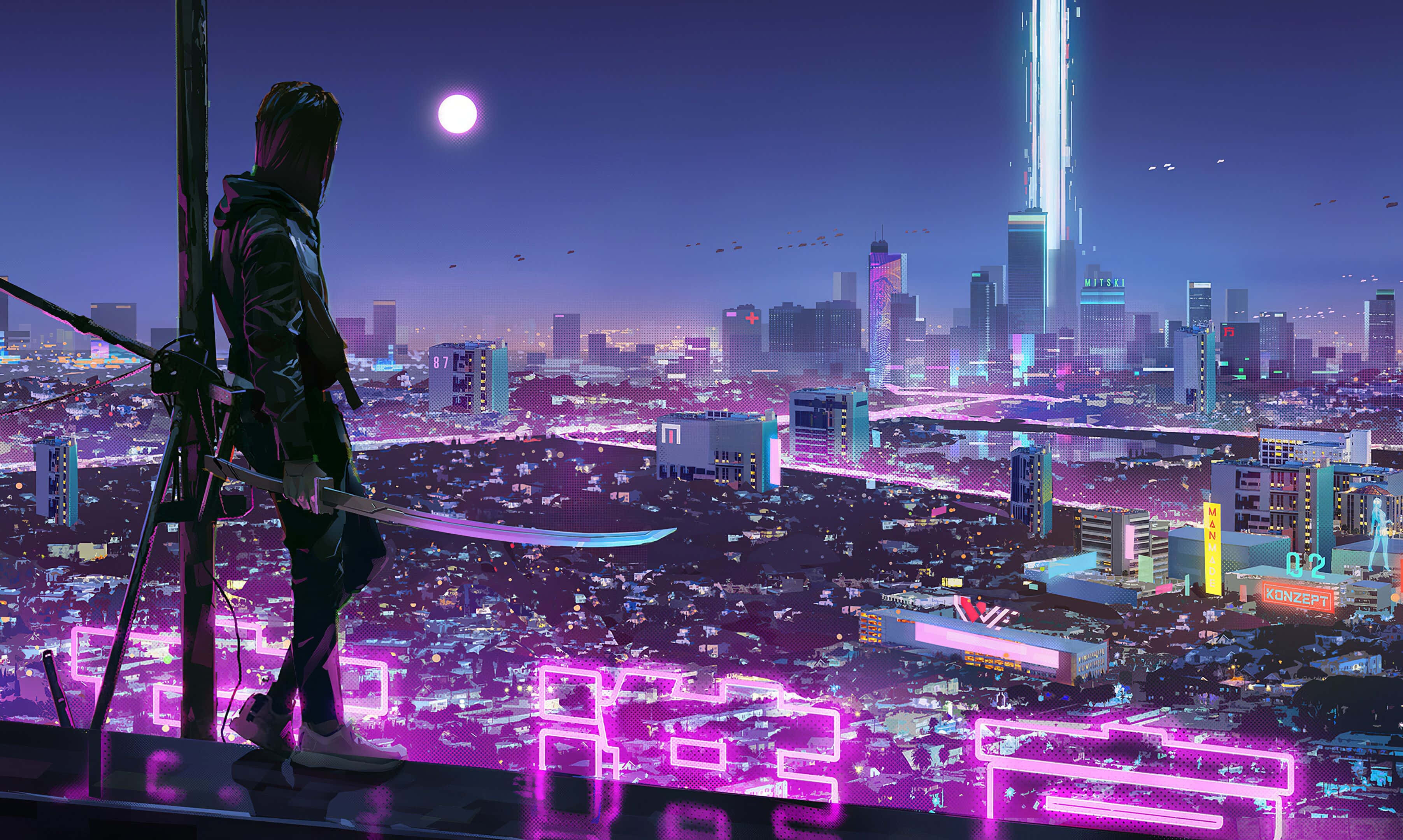 “La Ciudad Brillante de Neon City” Fondos de pantalla
