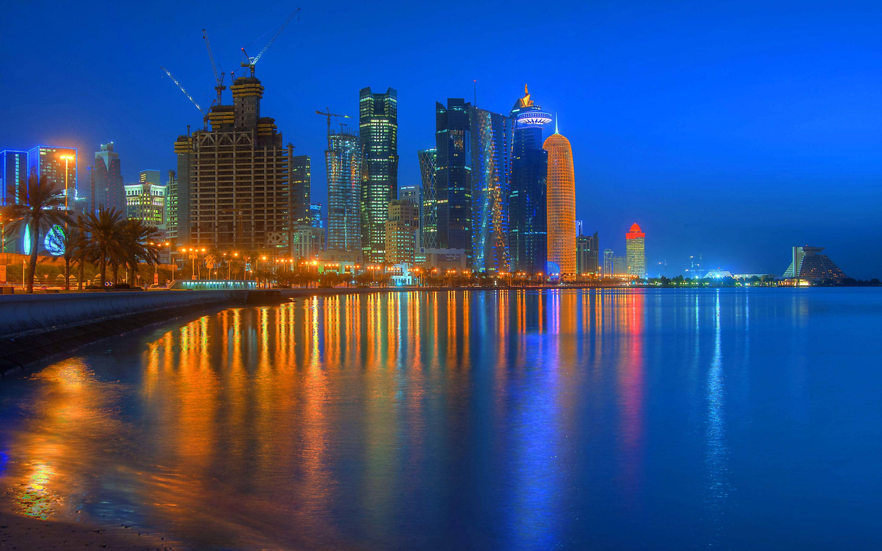 La Corniche de Doha en Catar Fondos de pantalla