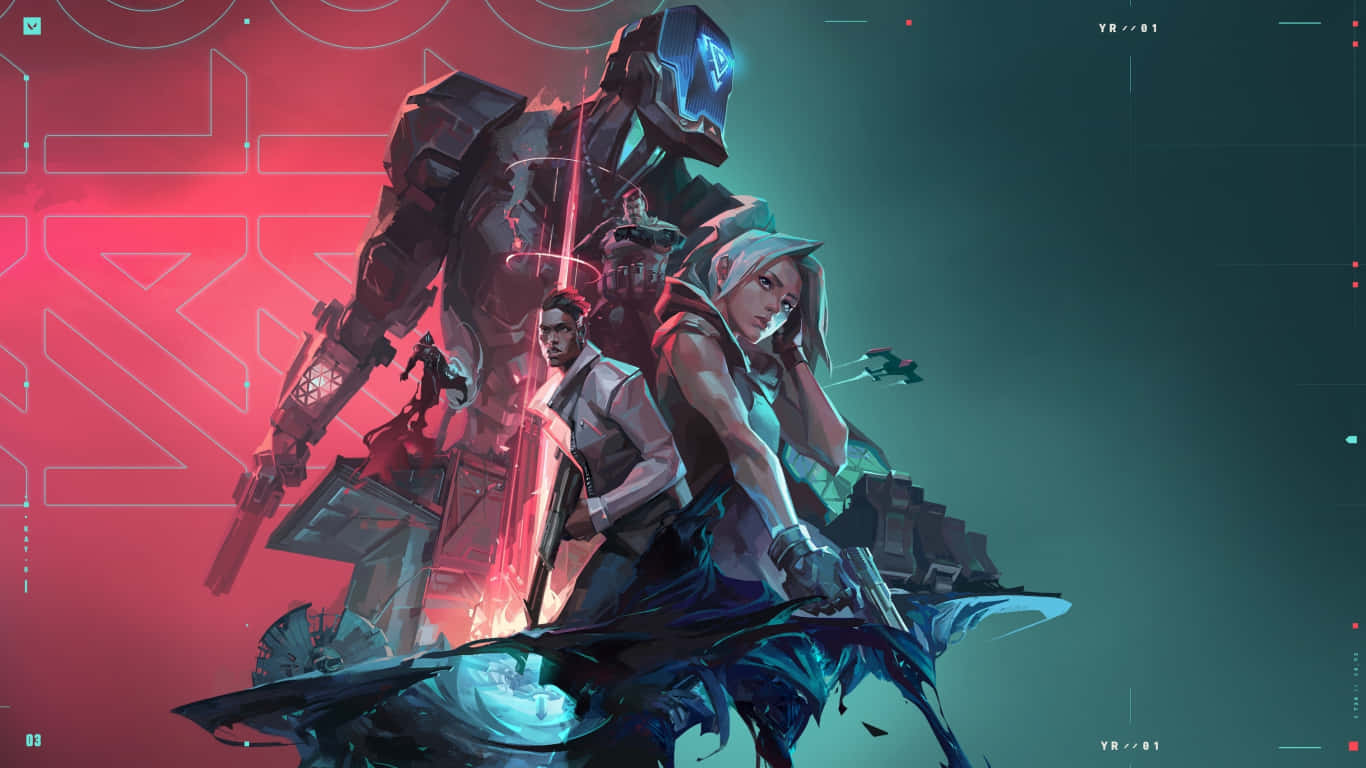 La intensa acción de Valorant en 1366x768 Fondos de pantalla