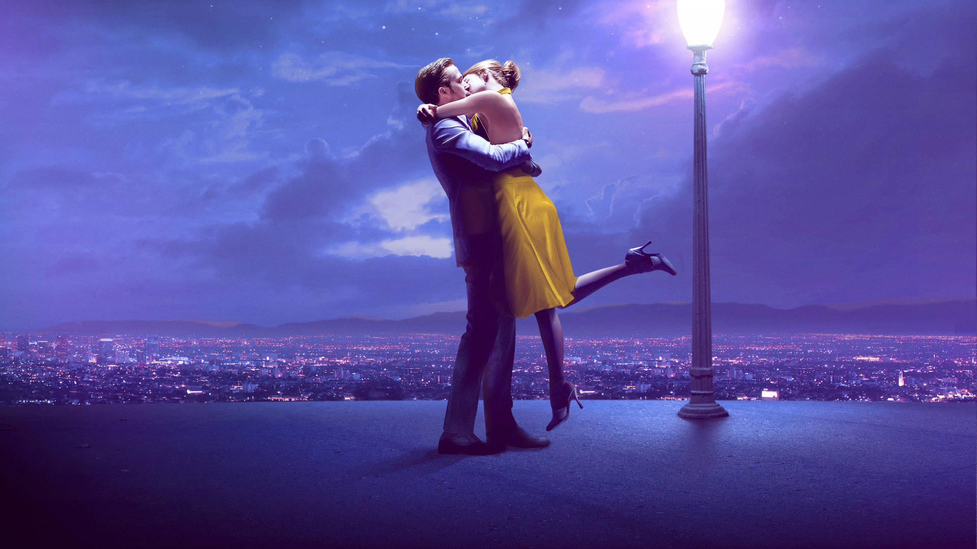 La La Land Besándose HD — Amor Fondos de pantalla