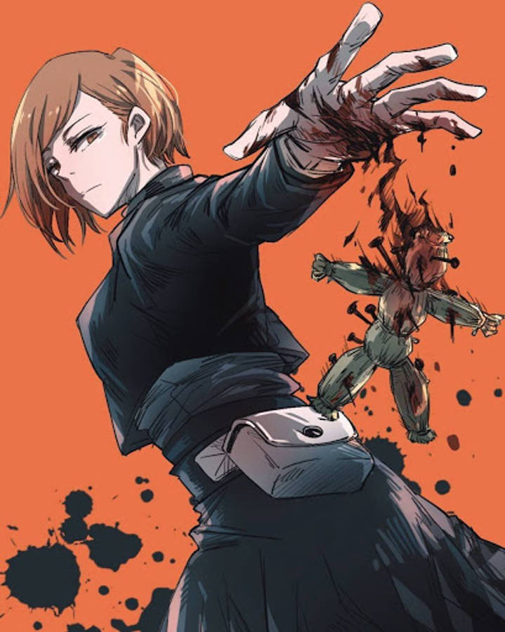 La muñeca de paja de Nobara Kugisaki aparece en Jujutsu Kaisen. Fondos de pantalla