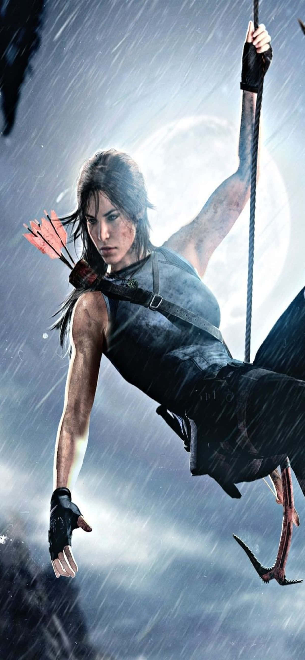 la tumba ladrona vuela por el aire Fondos de pantalla