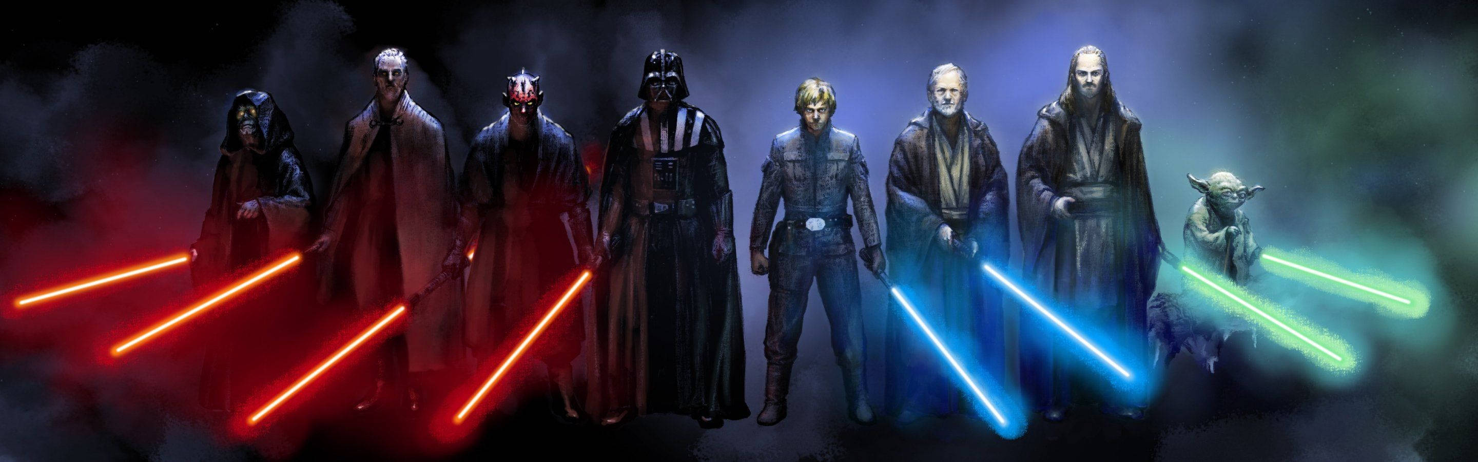 “Lado Oscuro vs Lado Luminoso de la Fuerza” Fondos de pantalla