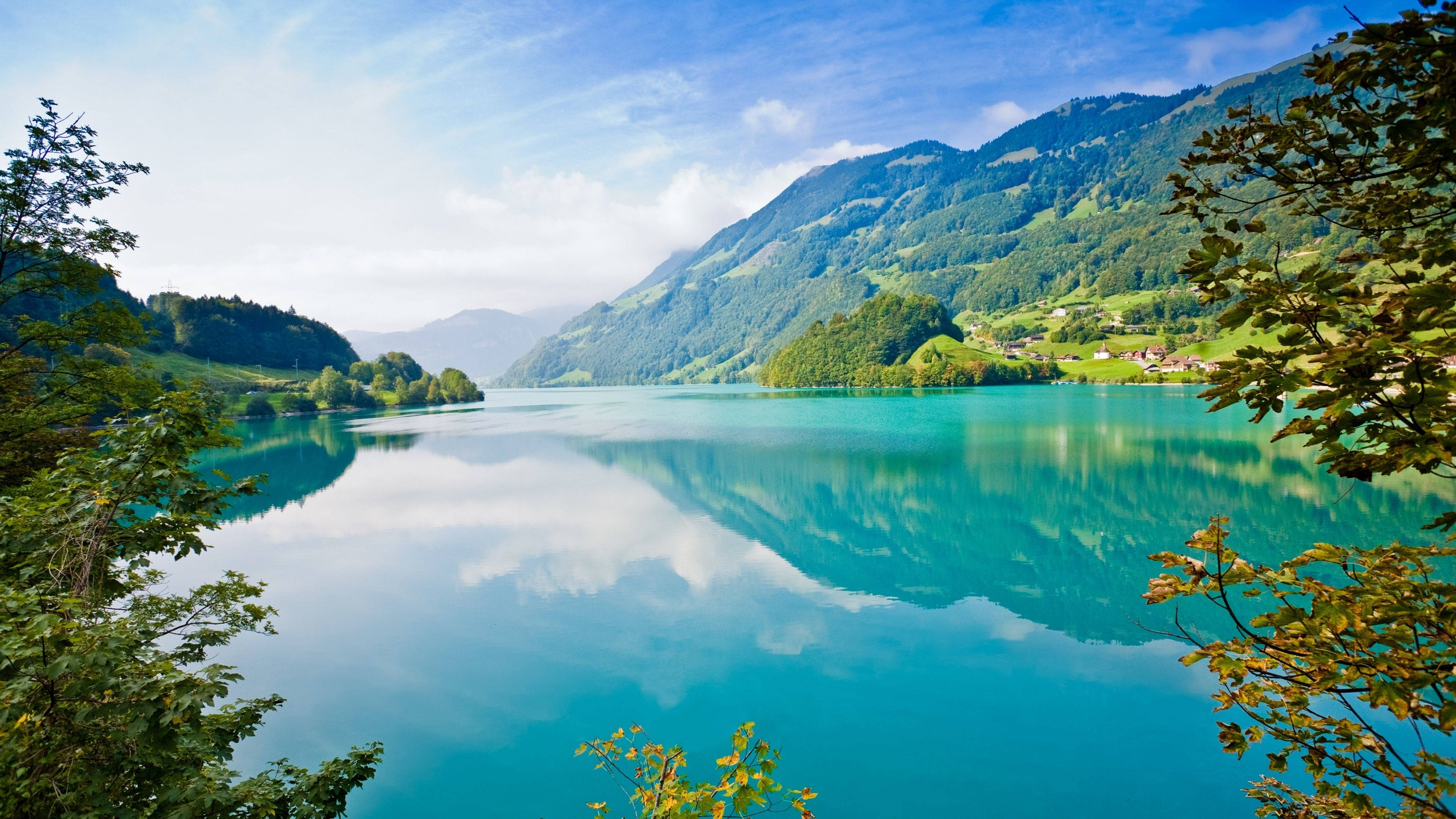 Lago y Montaña en 4K Naturaleza Fondos de pantalla