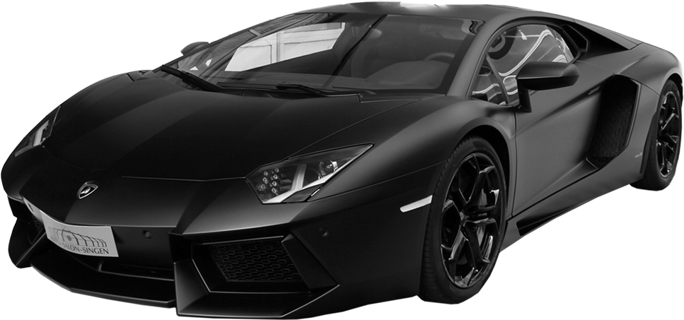 Lamborghini Aventador negro vista lateral Fondos de pantalla